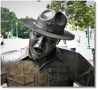 Architectural photography - Sgt Carter statue in Clarksville TN by Ken Bradford photography.